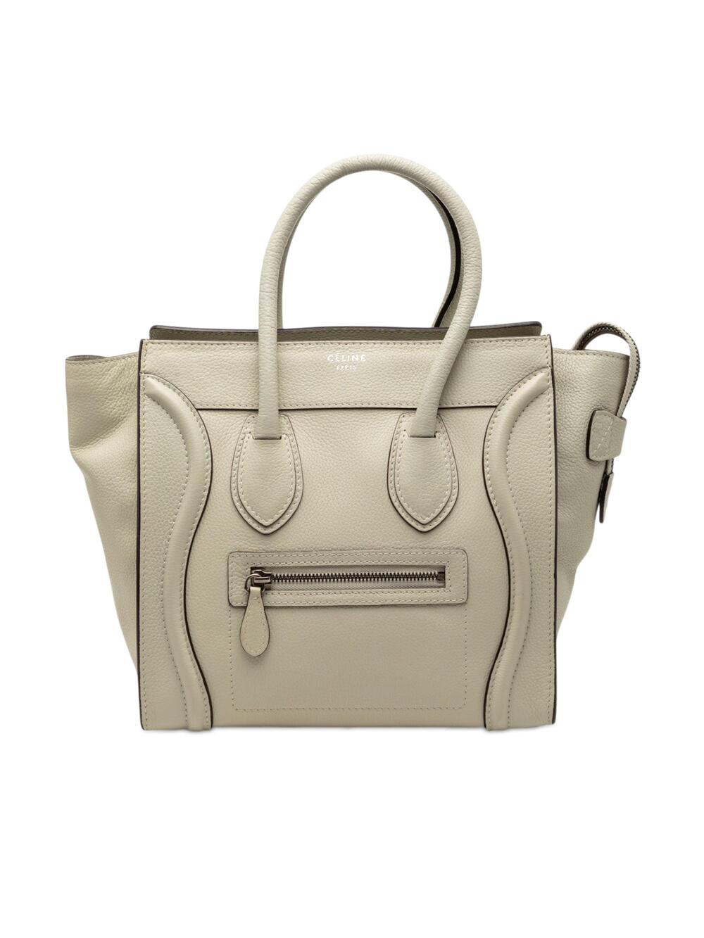 Celine Luggage Bag Grainy Leather Micro #326615C11B